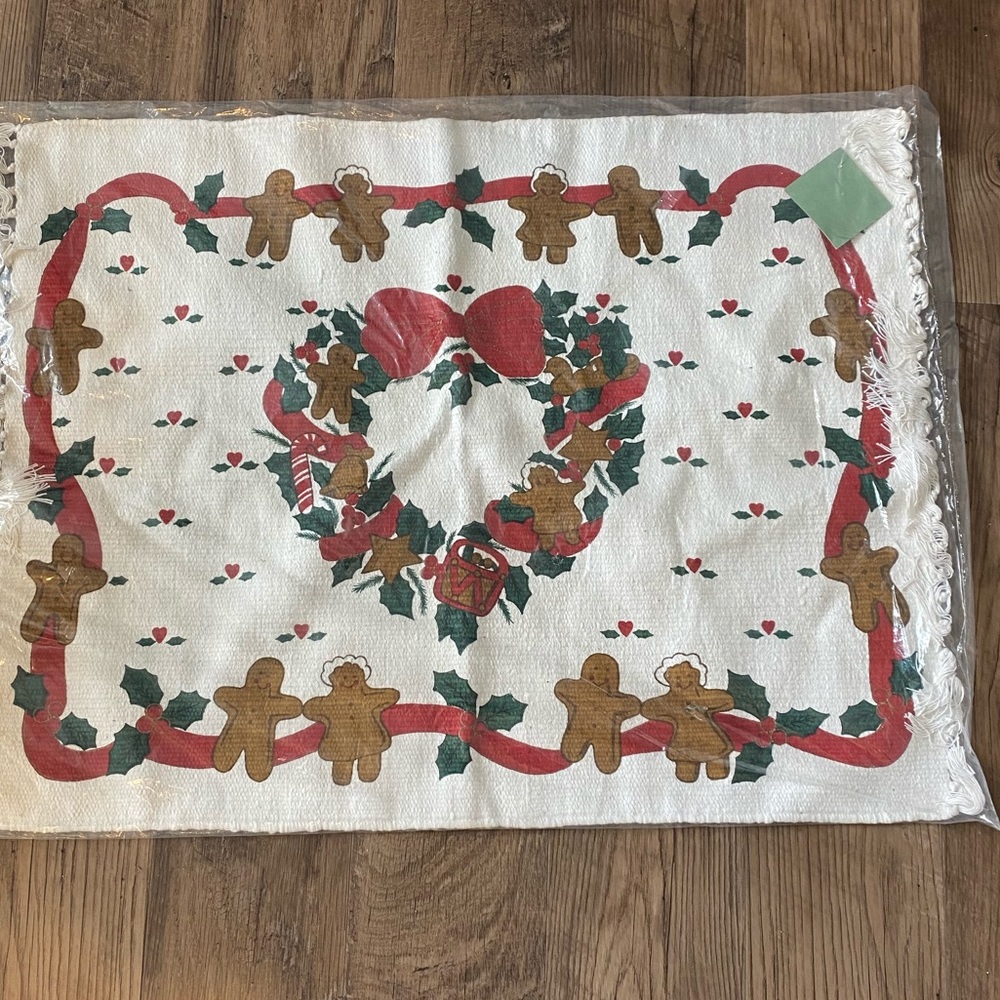 Hayim Company Gingerbread Christmas Decorative Doormat Rug